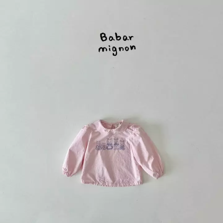 Babar Mignon - Korean Children Fashion - #kidsshorts - Rabbit Family Blouse - 8