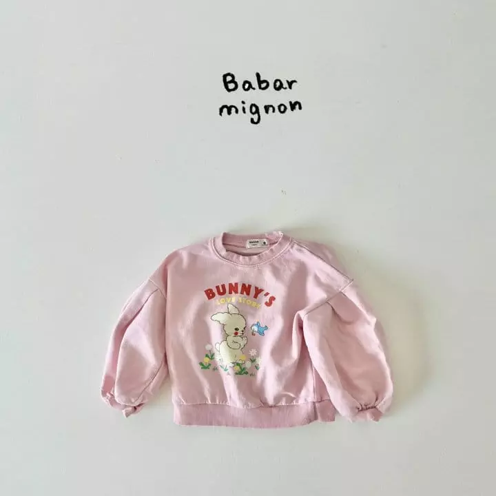 Babar Mignon - Korean Children Fashion - #kidsshorts - Bunny Sweatshirt - 5