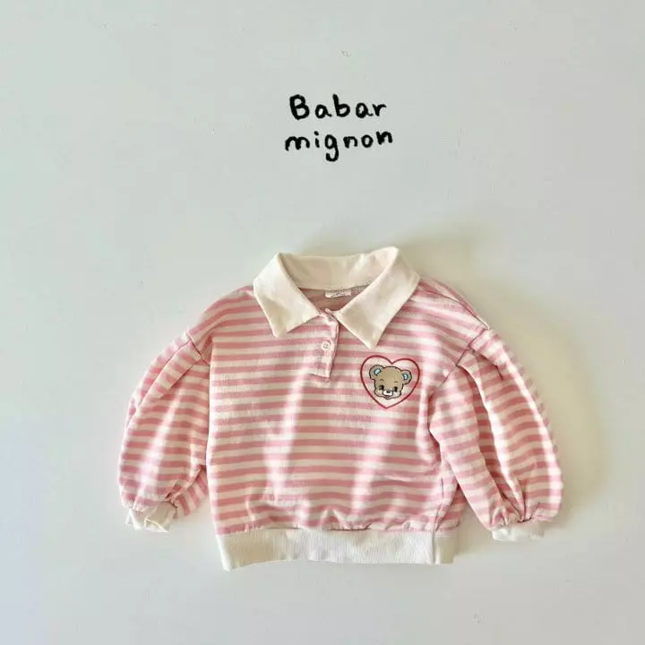 Babar Mignon - Korean Children Fashion - #kidzfashiontrend - Smile Bear Tee - 5