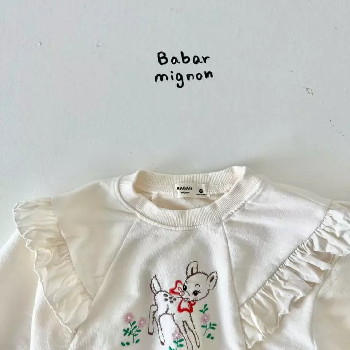 Babar Mignon - Korean Children Fashion - #magicofchildhood - Frill Bambi Sweatshirt - 11