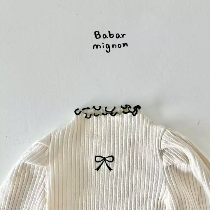 Babar Mignon - Korean Children Fashion - #magicofchildhood - Ribbon Puff Tee - 7