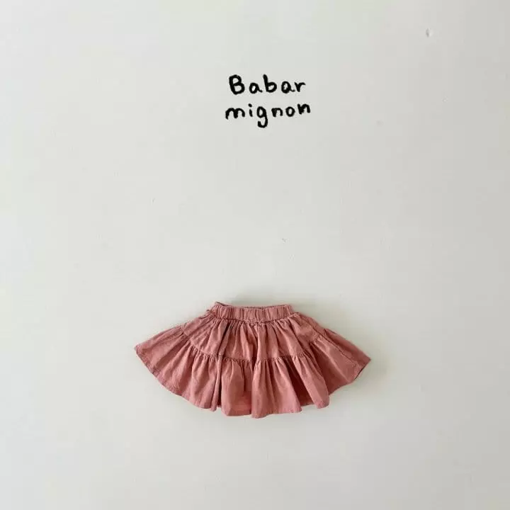 Babar Mignon - Korean Children Fashion - #minifashionista - Rib Cancan Skirt - 10