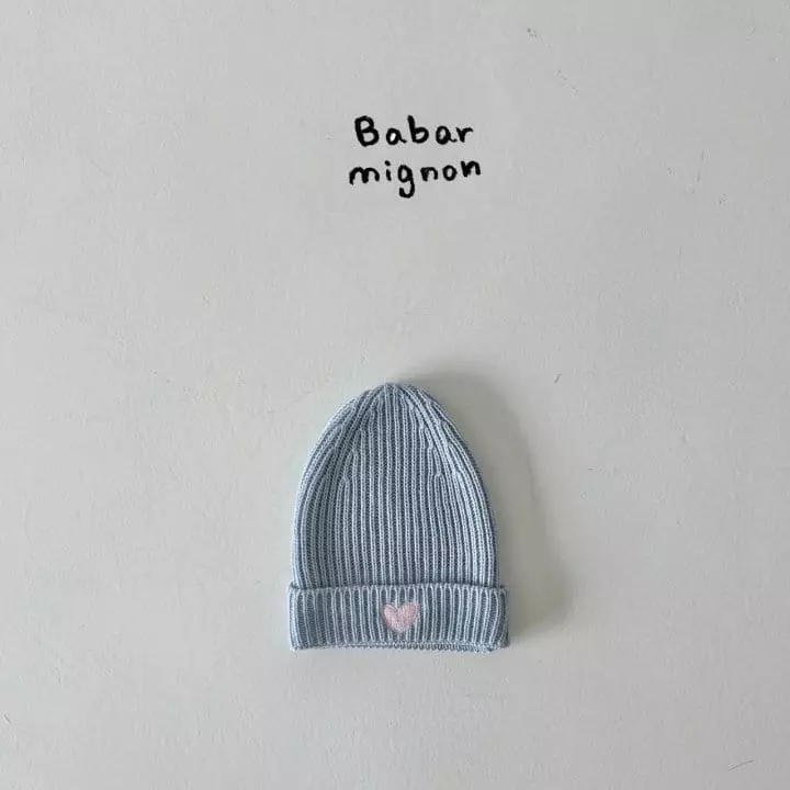 Babar Mignon - Korean Children Fashion - #minifashionista - Heart Beanie - 4