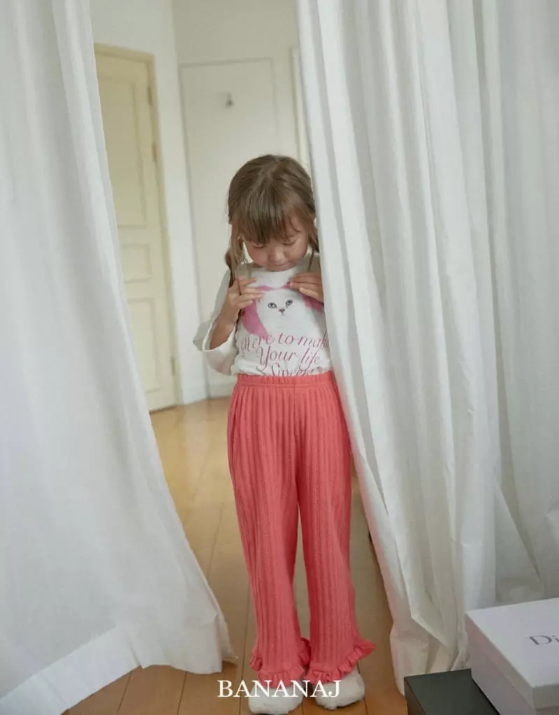 Banana J - Korean Children Fashion - #childofig - Kitty Layered Tee - 5