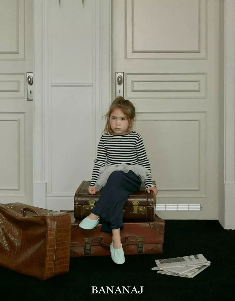 Banana J - Korean Children Fashion - #stylishchildhood - Som Stripes Tee - 4