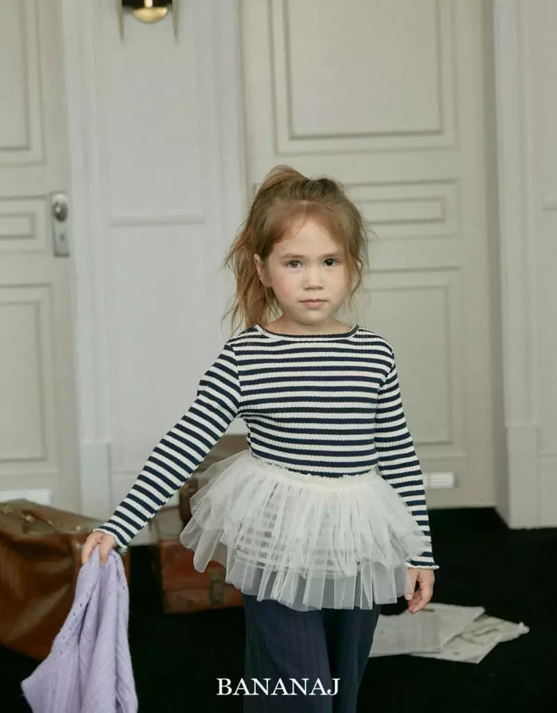 Banana J - Korean Children Fashion - #fashionkids - Som Stripes Tee - 8