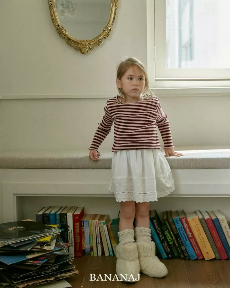 Banana J - Korean Children Fashion - #kidsshorts - Som Stripes Tee - 9