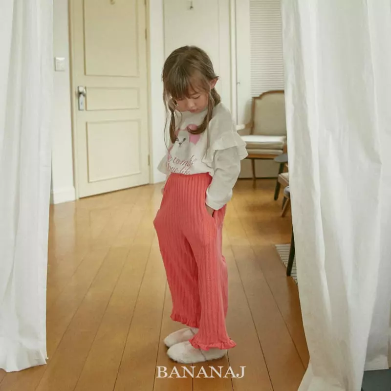Banana J - Korean Children Fashion - #stylishchildhood - Twist Frill Pants - 7