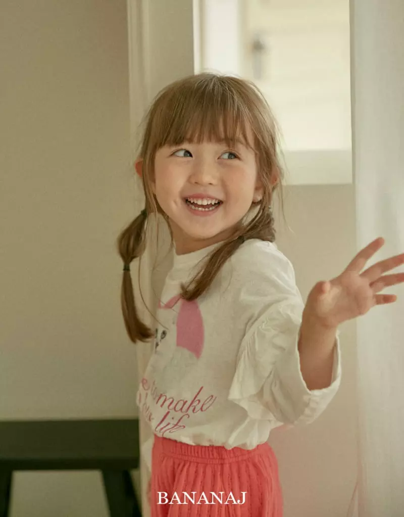 Banana J - Korean Children Fashion - #toddlerclothing - Kitty Layered Tee - 3
