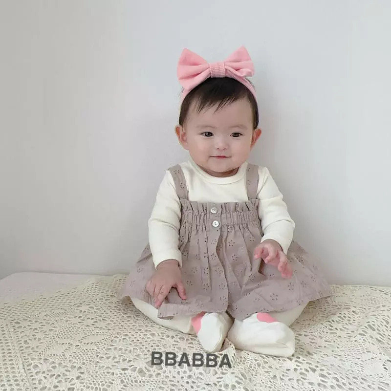 Bbabba - Korean Baby Fashion - #babyboutique - Punching Lace one-piece - 7