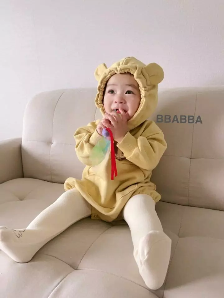 Bbabba - Korean Baby Fashion - #babyoninstagram - Daldal Bear Bodysuit - 3