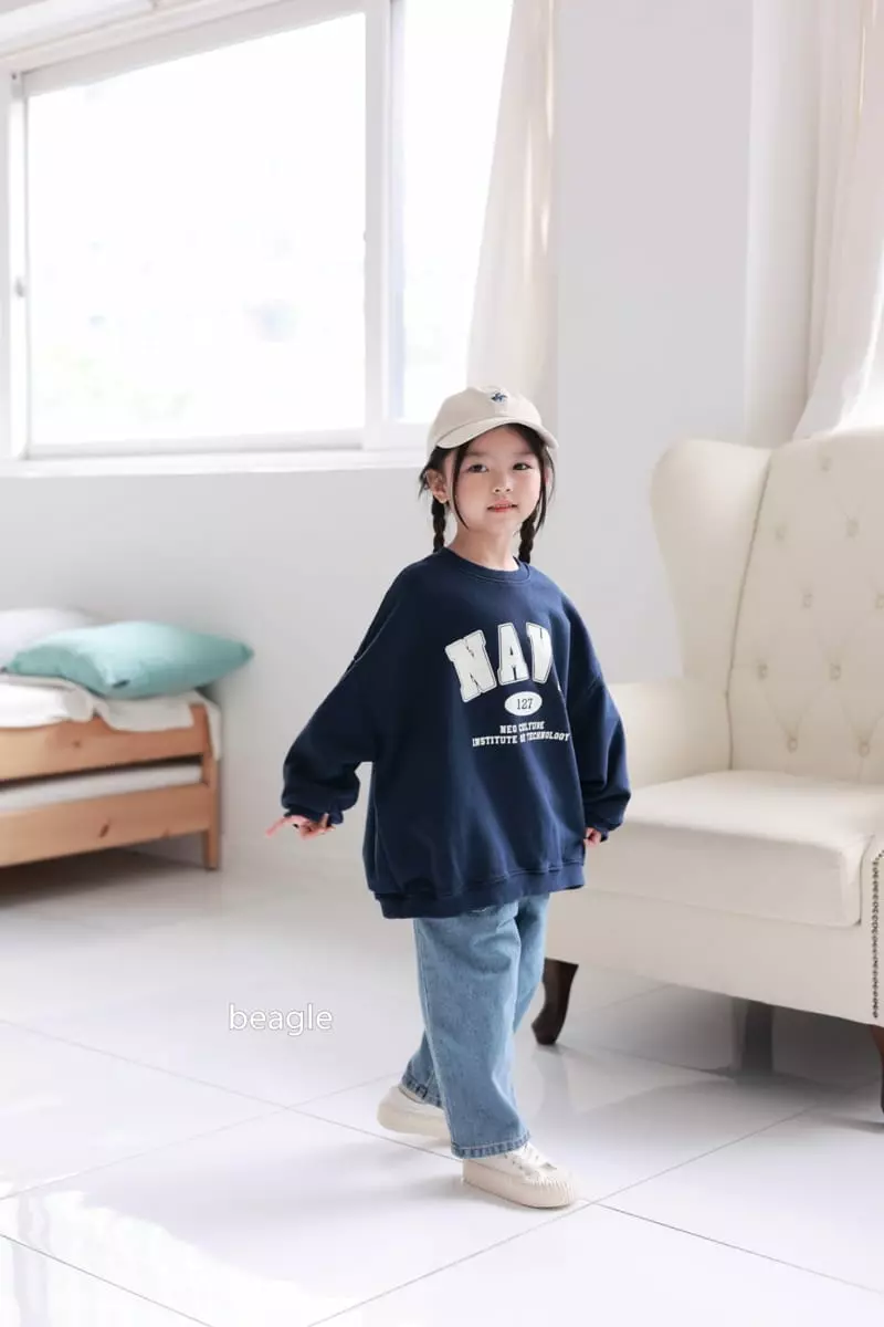 Beagle - Korean Children Fashion - #fashionkids - Navy Sweatshirt - 10