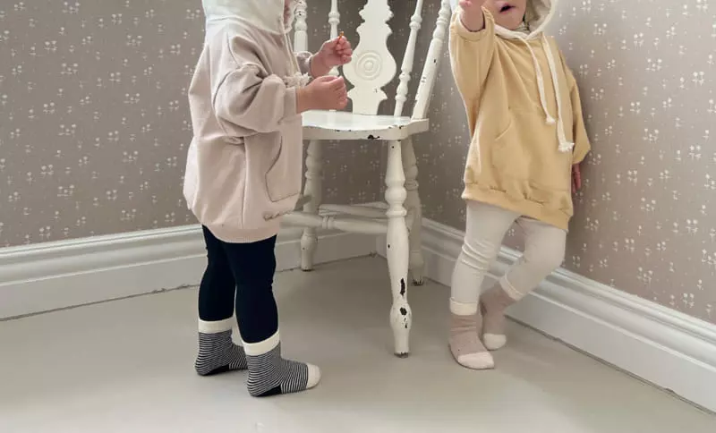 Bebe Nine - Korean Baby Fashion - #smilingbaby - Latte Basic Leggings - 4