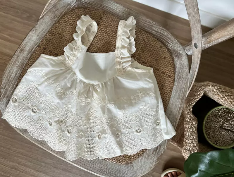 Bebe Nine - Korean Baby Fashion - #babyboutique - Lace Apron - 2
