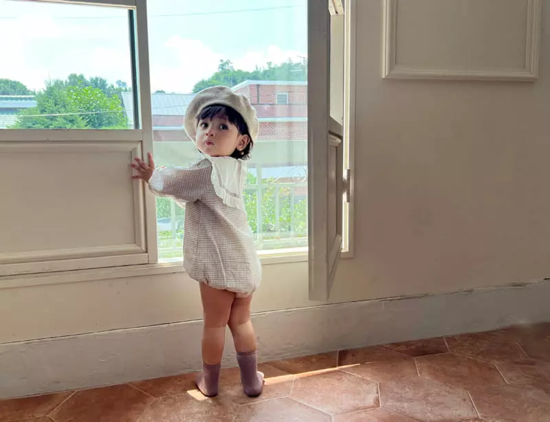 Bebe Nine - Korean Baby Fashion - #babyboutique - Check Classic Bodysuit - 10