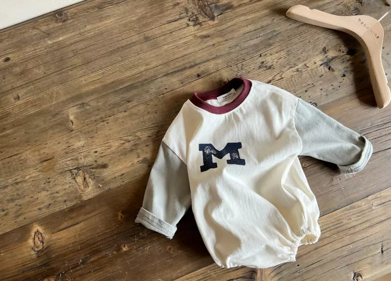 Bebe Nine - Korean Baby Fashion - #babyboutiqueclothing - M Color Bodysuit