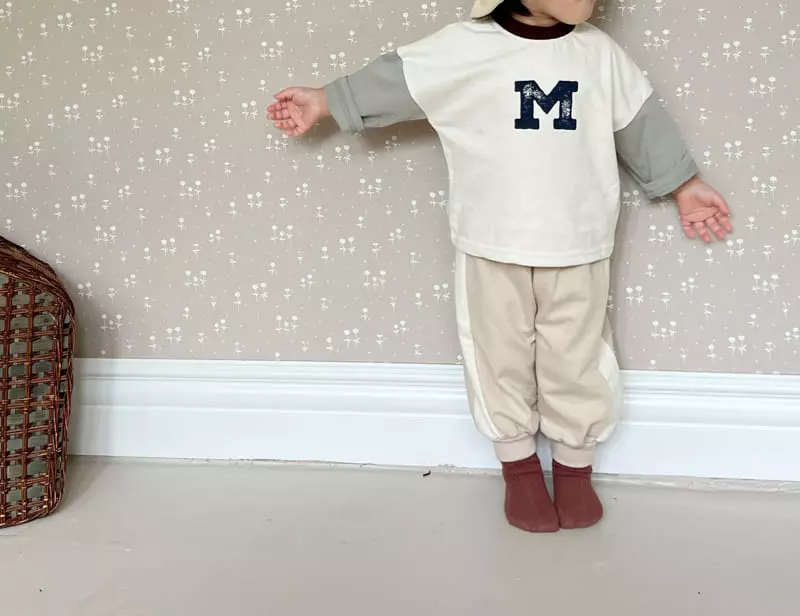 Bebe Nine - Korean Baby Fashion - #babyfashion - M Color Tee - 7