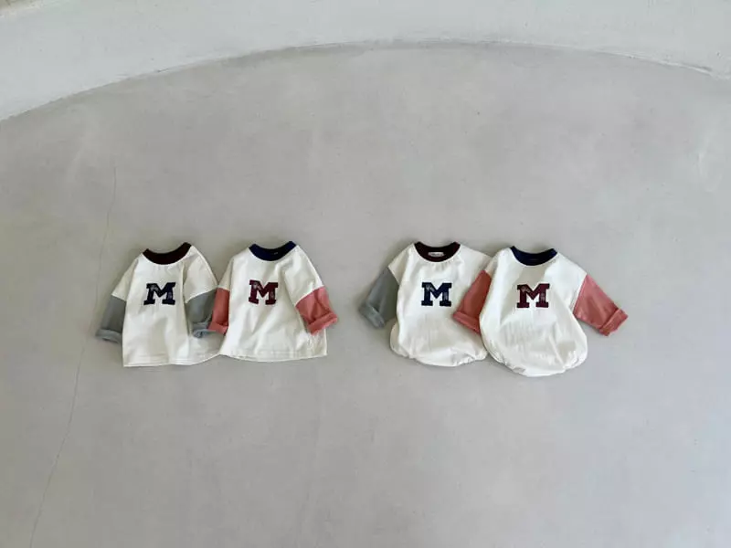 Bebe Nine - Korean Baby Fashion - #babyfashion - M Color Bodysuit - 3