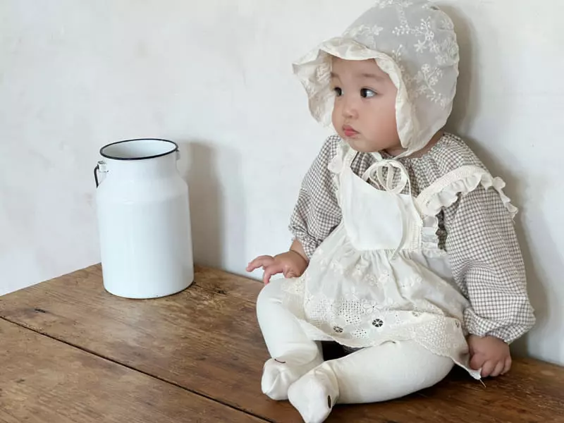Bebe Nine - Korean Baby Fashion - #babygirlfashion - Lace Apron - 7