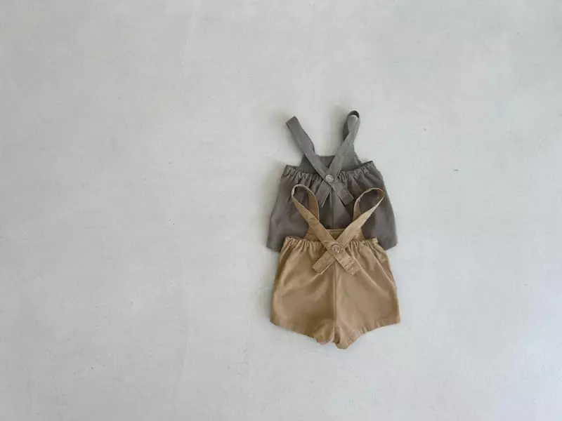 Bebe Nine - Korean Baby Fashion - #babygirlfashion - Corduroy Dungarees