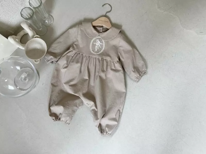 Bebe Nine - Korean Baby Fashion - #babyootd - Angel Collar Overalls - 2