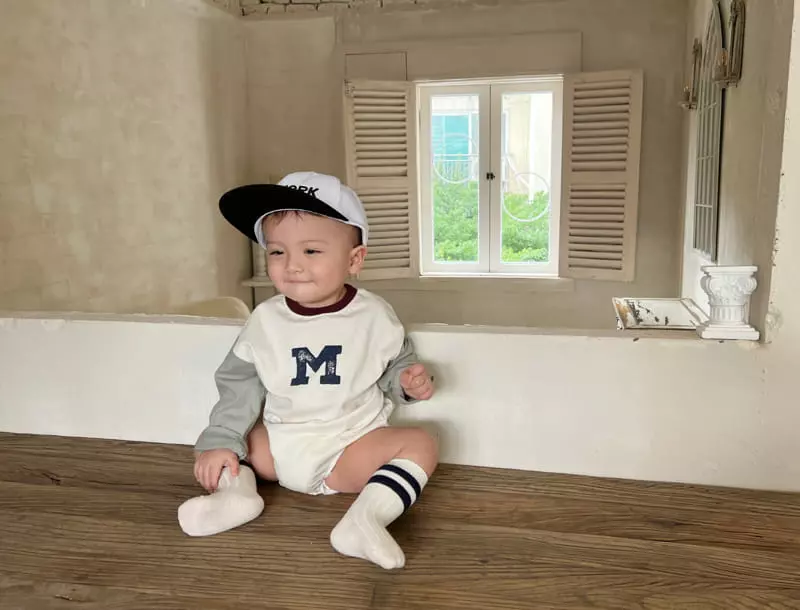 Bebe Nine - Korean Baby Fashion - #babyoutfit - M Color Bodysuit - 9