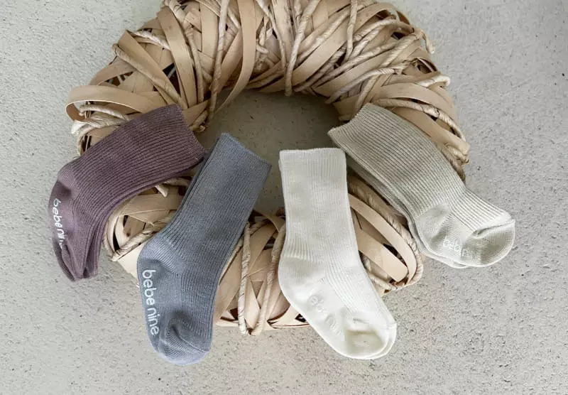 Bebe Nine - Korean Baby Fashion - #onlinebabyshop - Bebe Dalgona Knee Socks - 6