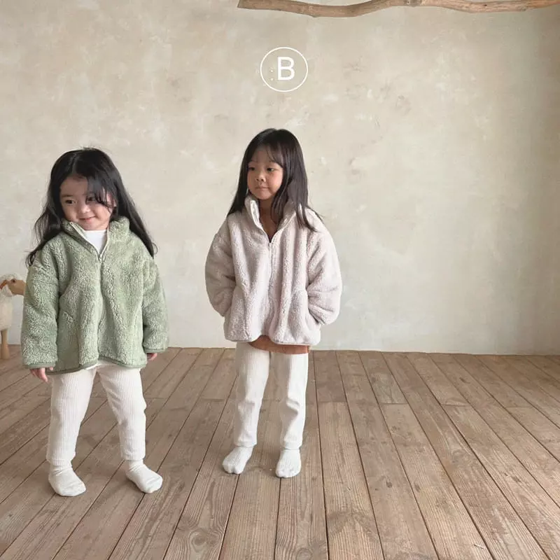 Bella Bambina - Korean Baby Fashion - #babyfever - B Fleece Jacket - 3