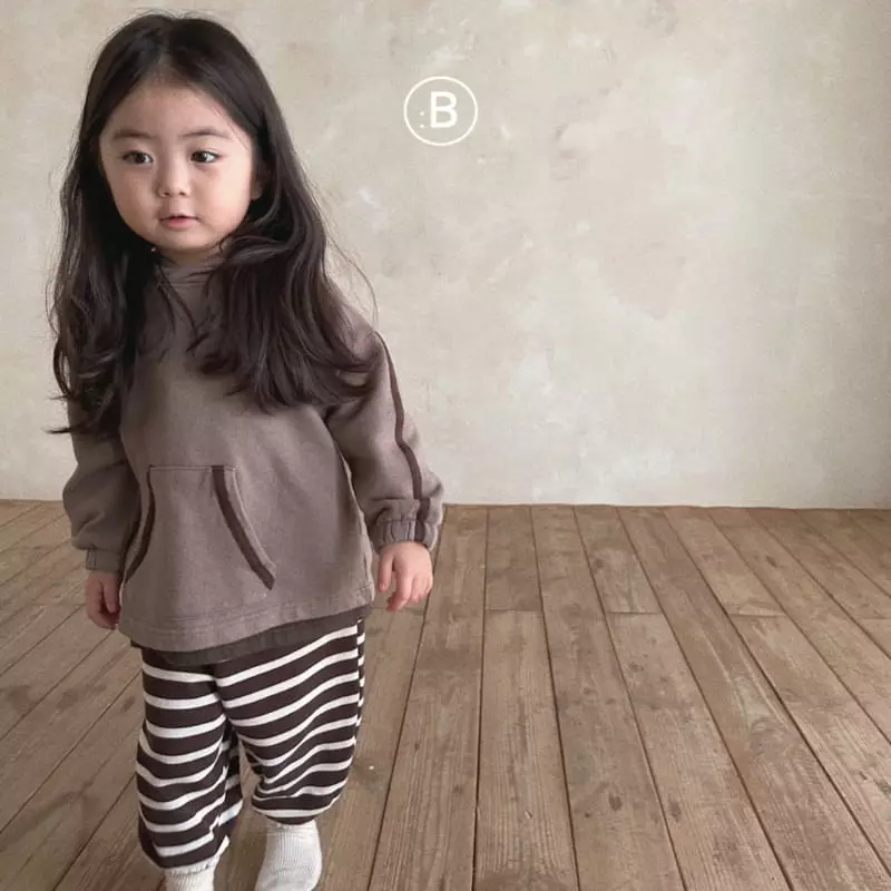 Bella Bambina - Korean Children Fashion - #stylishchildhood - Midi Line Hoody Tee - 4