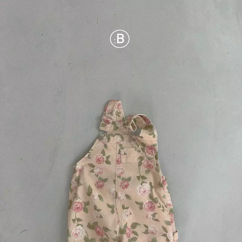 Bella Bambina - Korean Children Fashion - #discoveringself - Hush Flower Dungarees Pants - 2