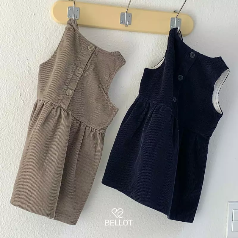 Bellot - Korean Children Fashion - #Kfashion4kids - Corduroy One-piece - 8