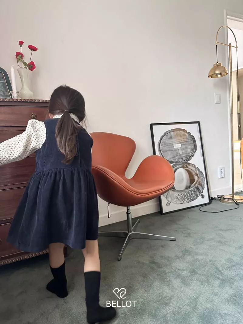 Bellot - Korean Children Fashion - #discoveringself - Corduroy One-piece - 3