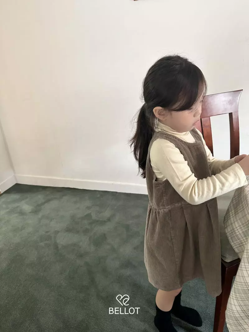 Bellot - Korean Children Fashion - #kidsshorts - Corduroy One-piece - 5