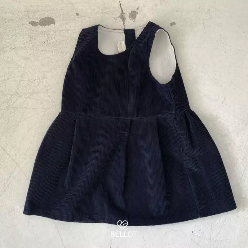 Bellot - Korean Children Fashion - #littlefashionista - Corduroy One-piece - 9