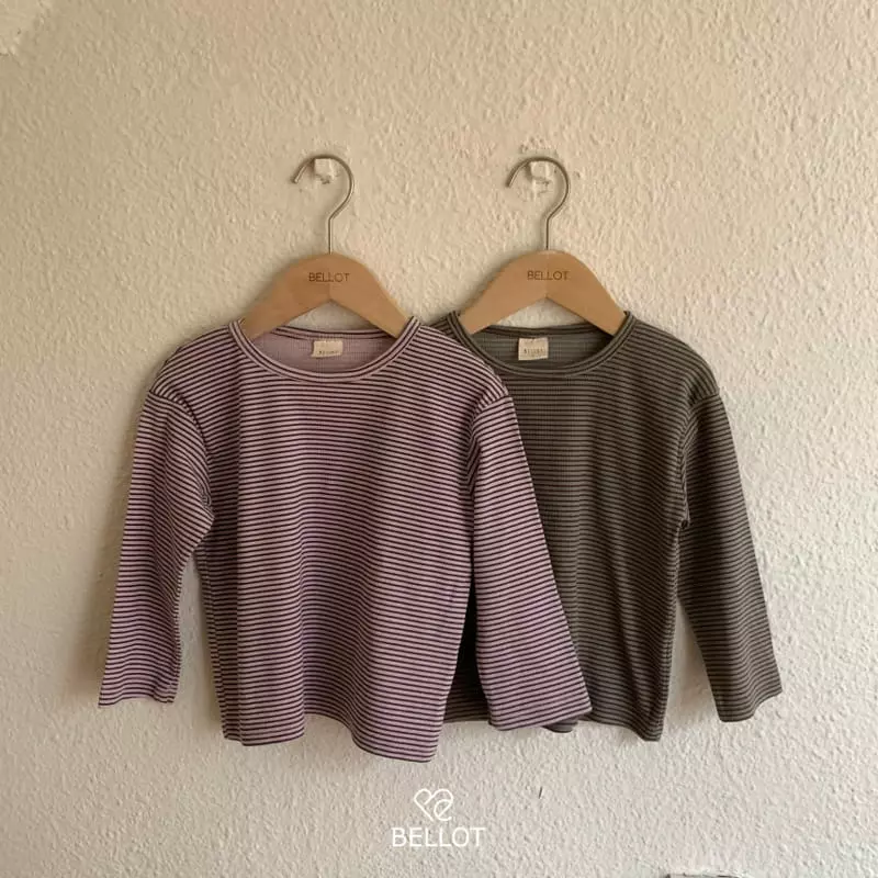 Bellot - Korean Children Fashion - #magicofchildhood - Din Din Stripes Tee