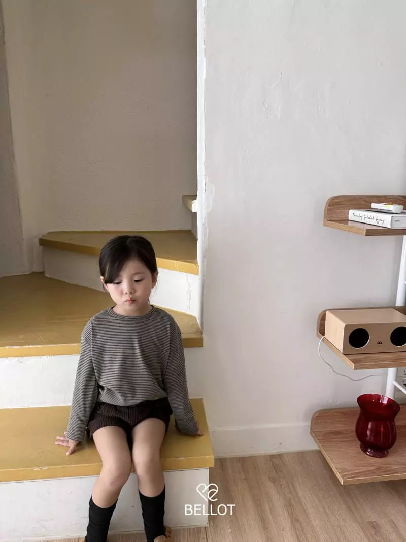 Bellot - Korean Children Fashion - #minifashionista - Din Din Stripes Tee - 2