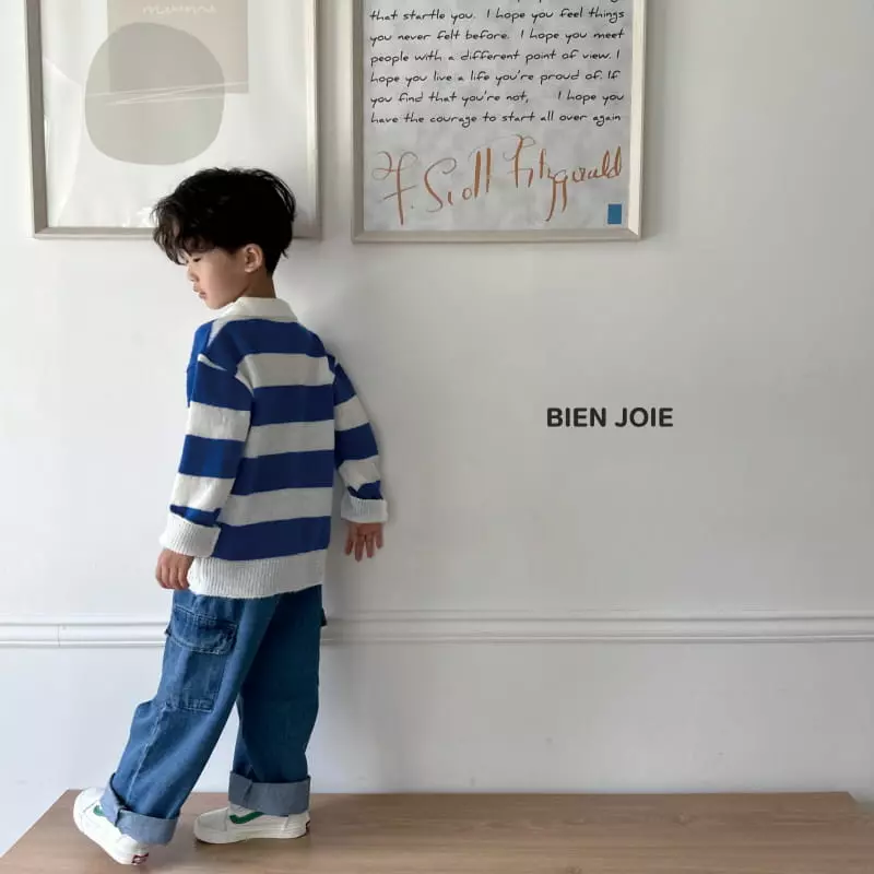 Bien Joie - Korean Children Fashion - #todddlerfashion - Poling Knit Tee - 9