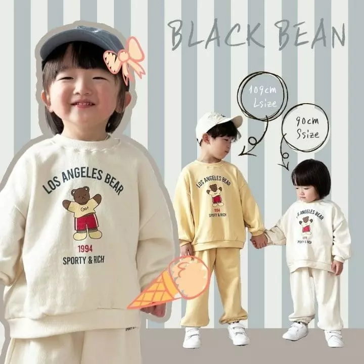 Black Bean - Korean Children Fashion - #kidsstore - Sporty Set - 4