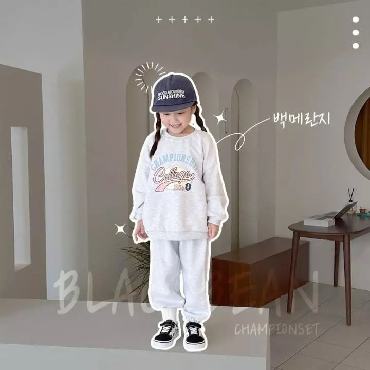 Black Bean - Korean Children Fashion - #littlefashionista - Champion Set - 2