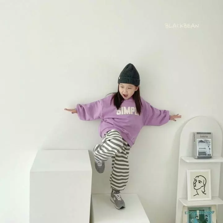 Black Bean - Korean Children Fashion - #todddlerfashion - Simple Sweatshirt - 10