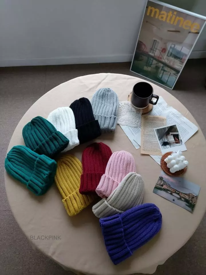 Black Pink - Korean Children Fashion - #minifashionista - Muzi Rib Beanie