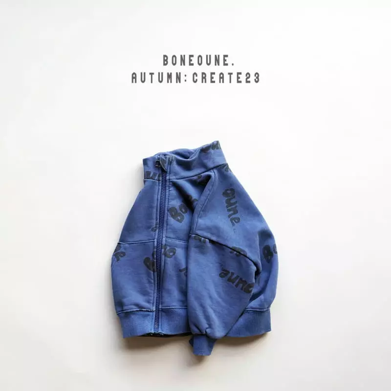 Boneoune - Korean Children Fashion - #designkidswear - Lettering ZIP-up - 10