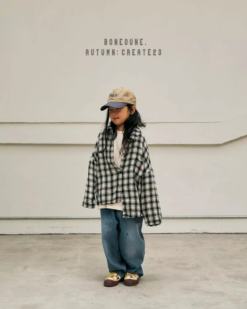 Boneoune - Korean Children Fashion - #fashionkids - Double Check Shirt - 9