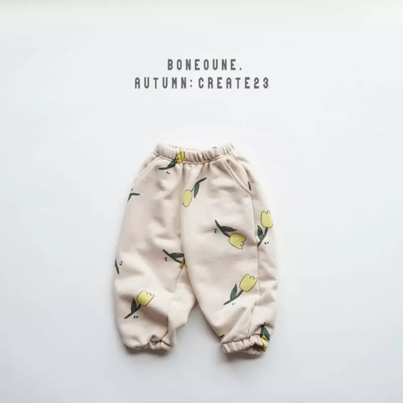Boneoune - Korean Children Fashion - #kidsstore - Flowet Pants - 2