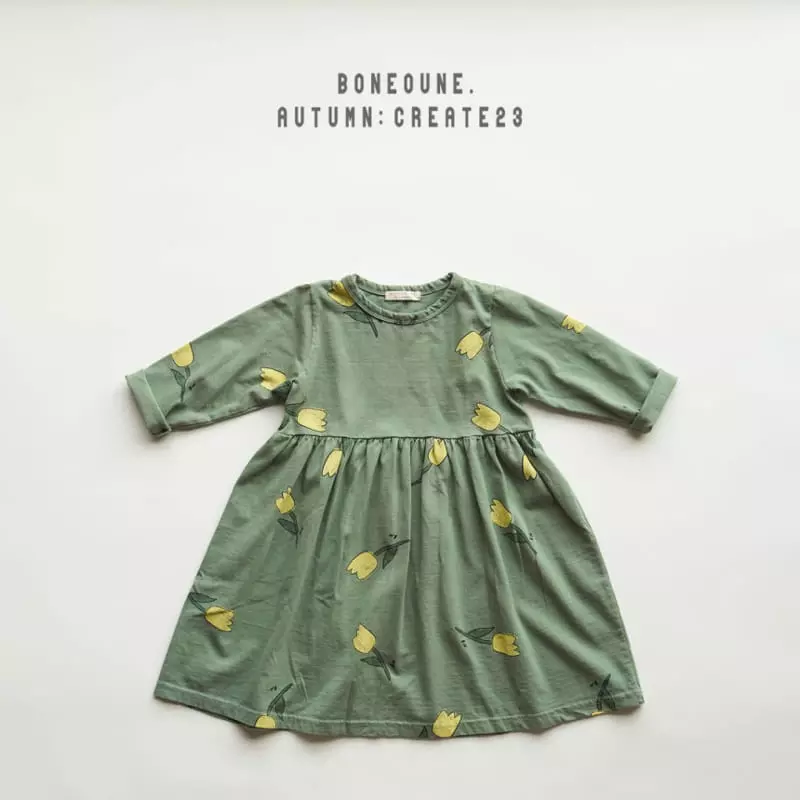 Boneoune - Korean Children Fashion - #littlefashionista - Flower One-piece - 2