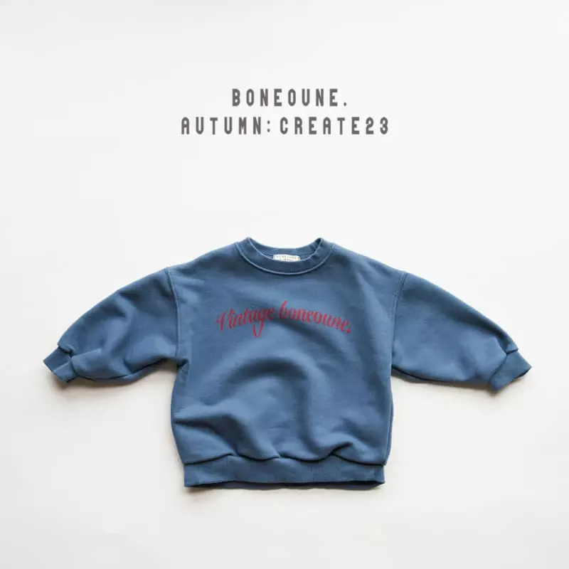Boneoune - Korean Children Fashion - #stylishchildhood - Vintage Sweatshirt - 3