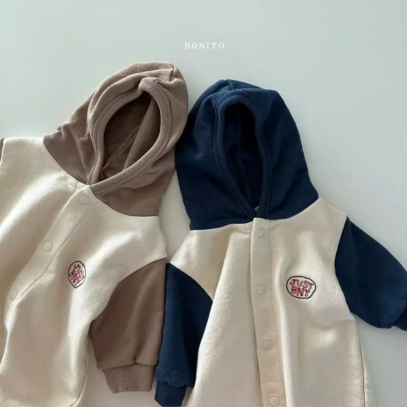 Bonito - Korean Baby Fashion - #babyboutiqueclothing - Just Color Hoody Bodysuit - 4