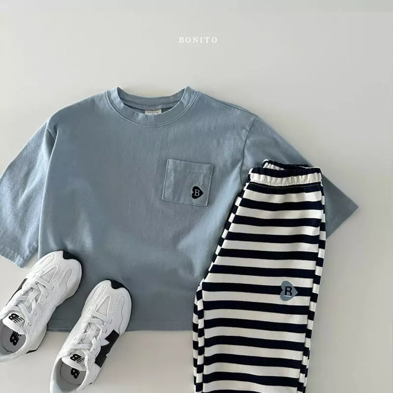 Bonito - Korean Baby Fashion - #babyfashion - Loose B Pocket Tee - 11