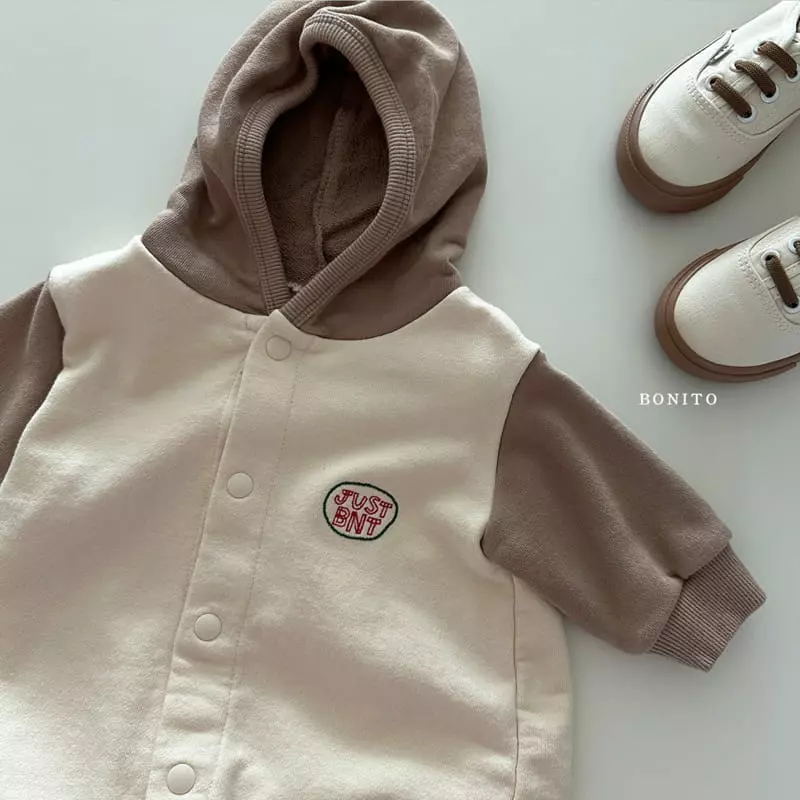Bonito - Korean Baby Fashion - #babyoutfit - Just Color Hoody Bodysuit - 11