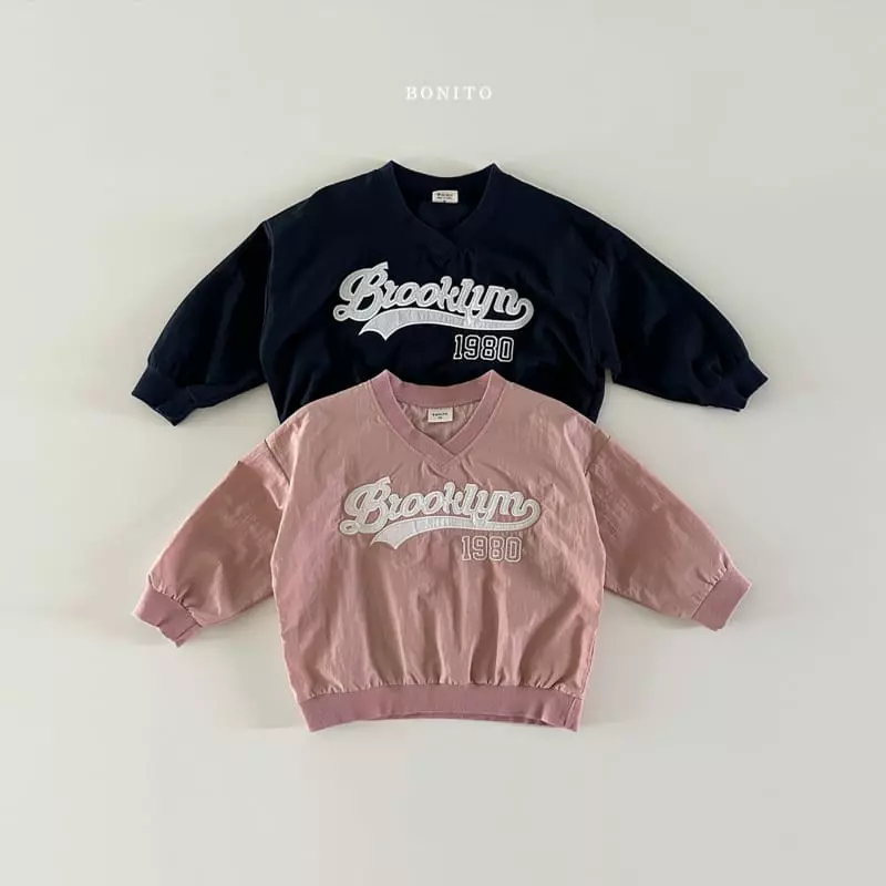 Bonito - Korean Baby Fashion - #babyoutfit - Basrak Brooklyn V Sweatshirt - 2